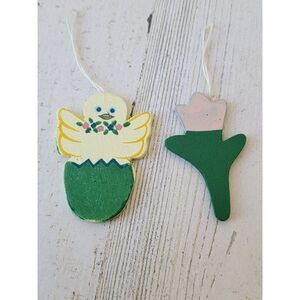 Chicken hatch egg Easter flower spring ornament xmas set